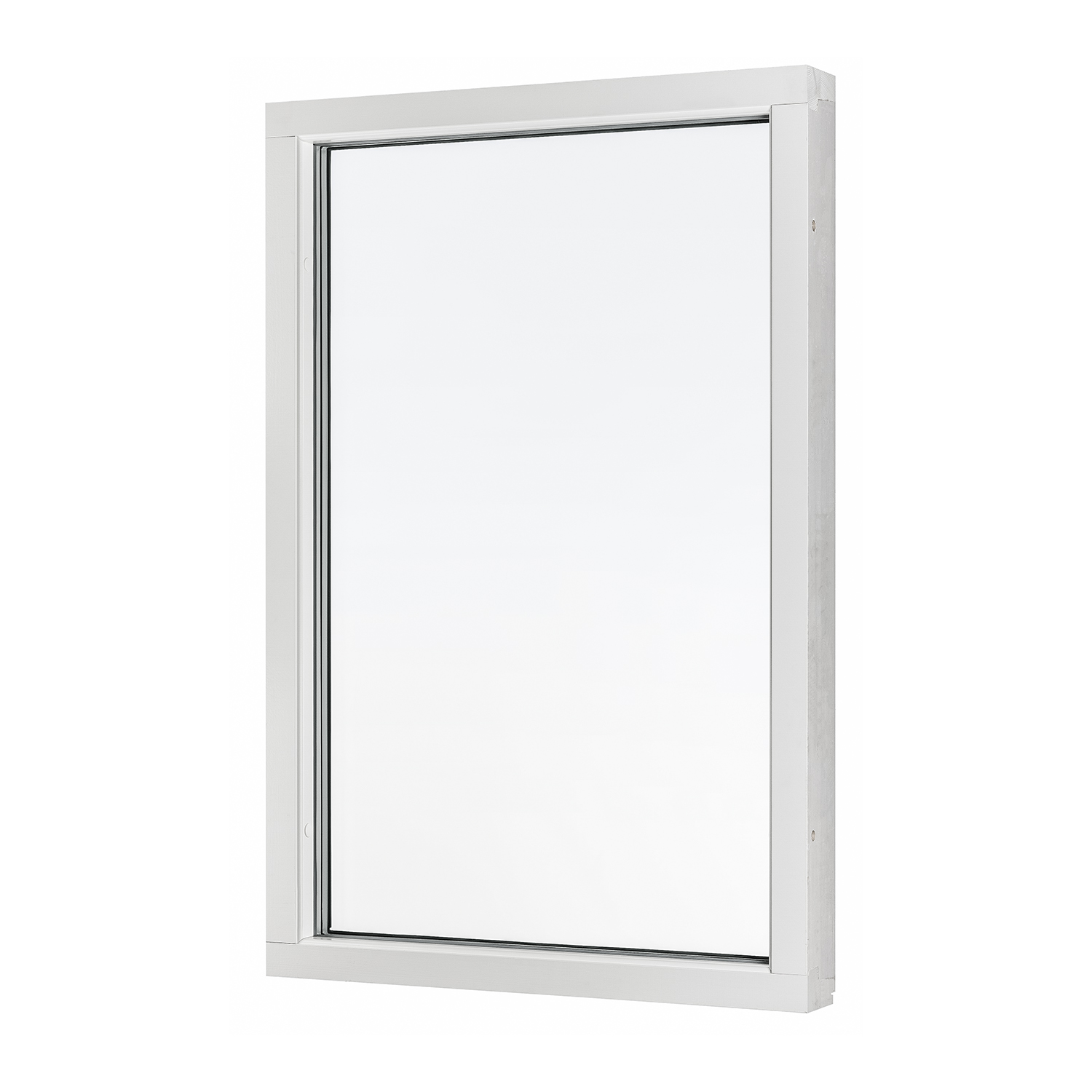 Fönster med rundad glaskant – helbild av fönster med mjuk, avrundad design.